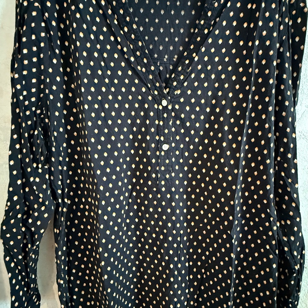 Old Navy Black and Gold Women's Blouse
